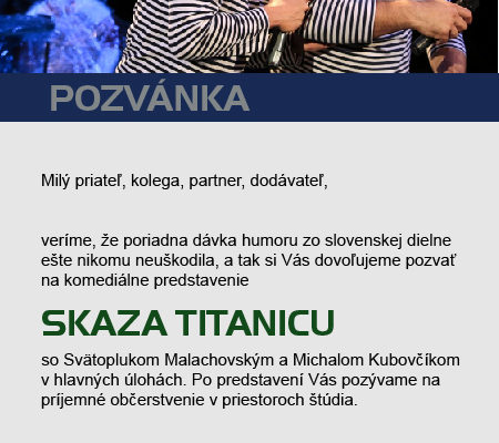 Pozvánka na divadelné predstavenie